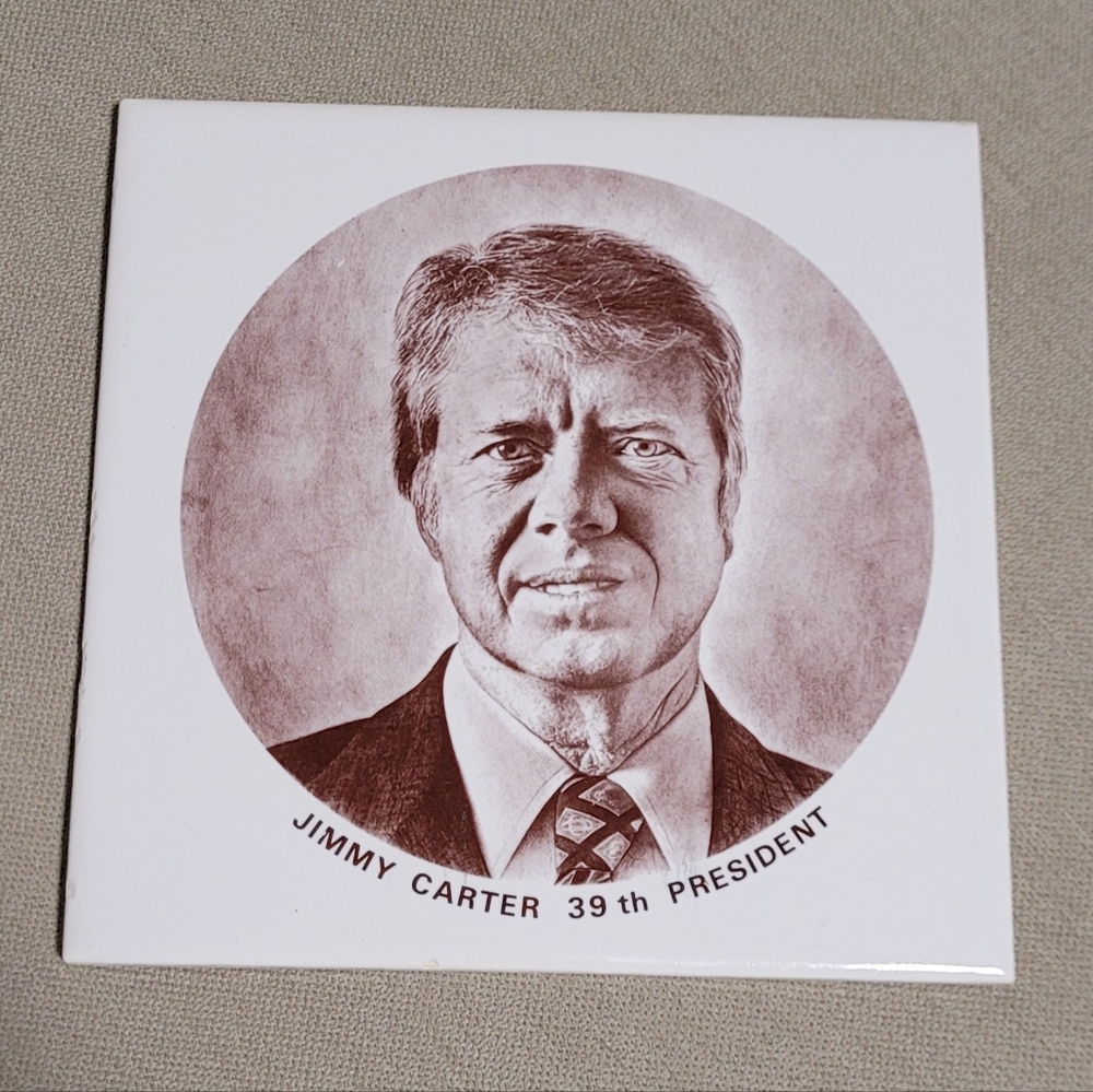 Jimmy Carter Trivet - Vintage